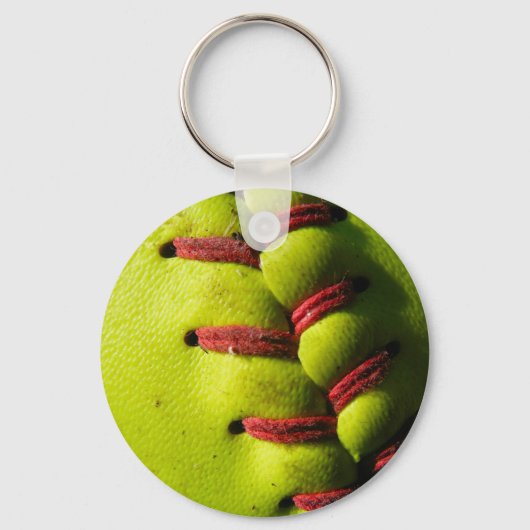 Fastpitch Softball Seam Sleutelhanger (Voorkant)