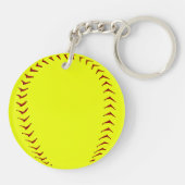 Fastpitch Softball Sleutelhanger (Achterkant)