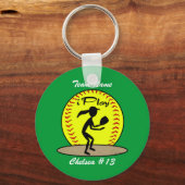 Fastpitch Softball Sleutelhanger (Voorkant)