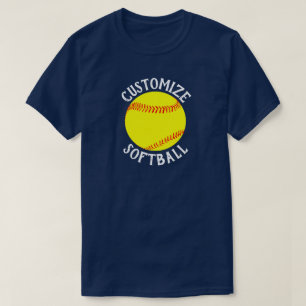 Fastpitch Softball Team, de Naam van de Speler en T-shirt