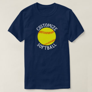 Fastpitch Softball Team, de Naam van de Speler en  T-shirt
