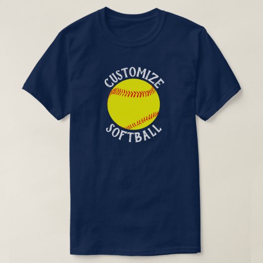 Fastpitch Softball Team, de Naam van de Speler en T-shirt (Design voorkant)