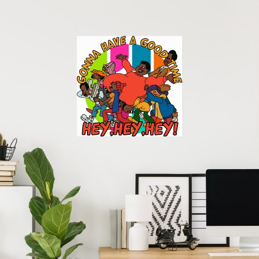 FAT ALBERT GONNA HEEFT EEN GOEDE TIJD POSTER (Thuiskantoor)
