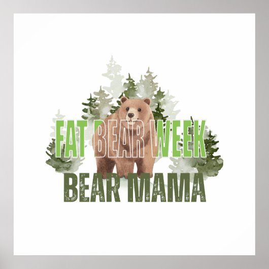 Fat Bear Poster (Voorkant)