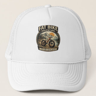 Fat Bike Avontuur Grafisch Logo Trucker Pet