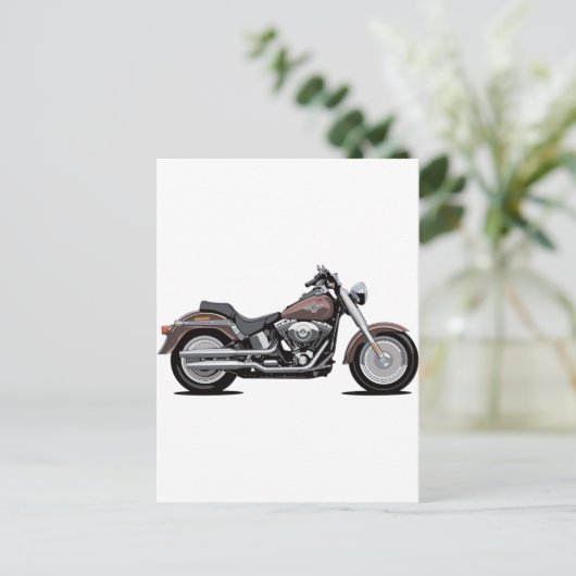 Fat Boy Briefkaart (Staand voorkant)