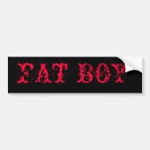 FAT BOY BUMPERSTICKER (Voorkant)
