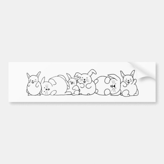 Fat Bunnies Sticker (Voorkant)