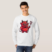 fat cartoon devil character t-shirt (Voorkant volledig)