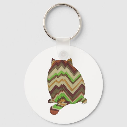 Fat Cat Back Sleutelhanger (Voorkant)