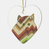 Fat Cat Ceramic Ornament (Links)