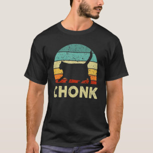 Fat Cat Chonk Meme Parodie Willekeurig T-shirt