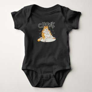 Fat Cat Chonk Scale Chonky Meme Chonker Cat Romper