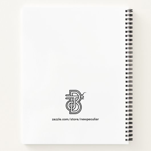 Fat Cat Happy Cat Cheshire Cat Spiral Notitieboek (Achterkant)