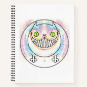 Fat Cat Happy Cat Cheshire Cat Spiral Notitieboek (Voorkant)