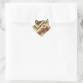 Fat Cat Heart Sticker (Tas)