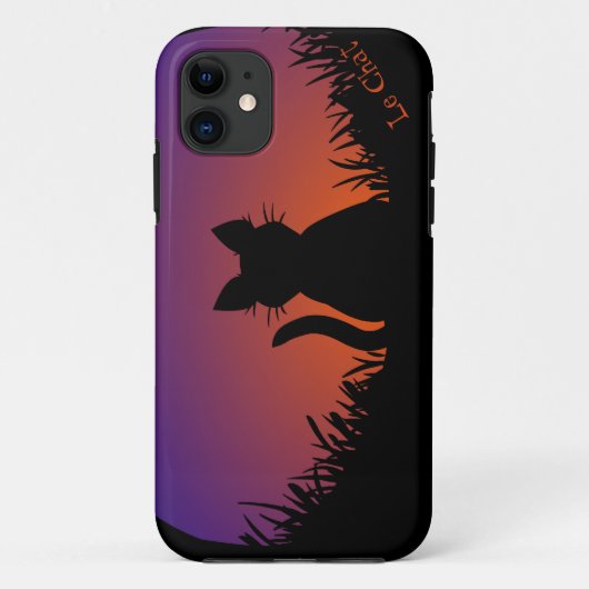 Fat Cat iPhone Case Cat Lover Le Chat iPhone Case (Achterkant)