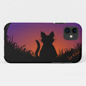 Fat Cat iPhone Case Cat Lover Le Chat iPhone Case (Achterkant (horizontaal))