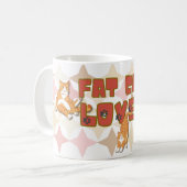 Fat Cat Lovers Mug Koffiemok (Voorkant links)