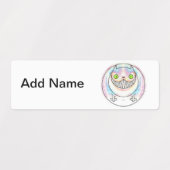 Fat Cat met Cheshire Cat Grin Labels (Design 1)