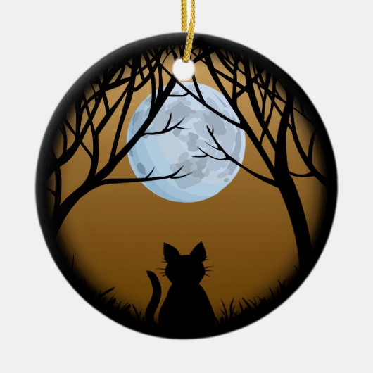 Fat Cat Ornament Personalized Cat Decoration Gift (Voorkant)