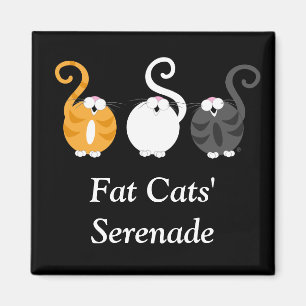 Fat Cats' Serenade Magneet