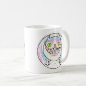 Fat Chat Drôle Chat Cheshire Chat Grin Mug (Devant droit)