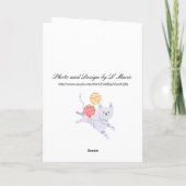 Fat Chat Funny Plié Carte de voeux (Dos)