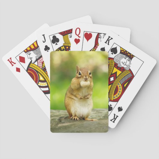 Fat Chipmunk met Treat Pokerkaarten (Achterkant)