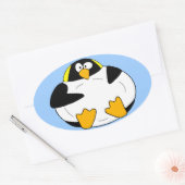 Fat Emperor Penguin Sticker (Envelop)