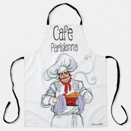 Fat French Chef Cafe Parisienne Gourmet Schort