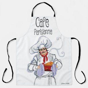 Fat French Chef Cafe Parisienne Gourmet Schort