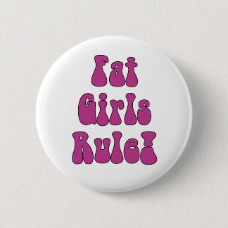 Fat Girls-regel! Knoop Ronde Button 5,7 Cm