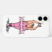 Fat Guy in Pink Tutu Ballet Cartoon Case-Mate iPhone Case (Achterkant (horizontaal))