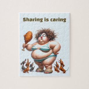 Fat Lady Chicken Legpuzzel