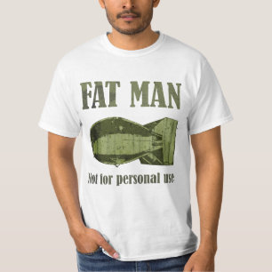 Fat Man Army Green T-shirt