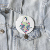 Fat Mermaid Botton Ronde Button 7,6 Cm (In situ)
