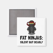 Fat Ninja Magneet (Voorkant / Achterkant)