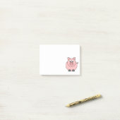 Fat Pink Pig Post-it® Notes (Op bureau)