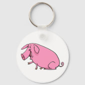 Fat Pink Pig Sleutelhanger (Voorkant)
