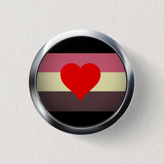 FAT PRIDE MEDALLION RONDE BUTTON 3,2 CM (Voorkant)