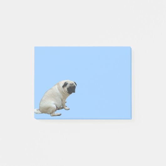 Fat Pug Post-it® Notes (Voorkant)