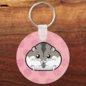 Fat Russian Dwarf Hamster Sleutelhanger (Voorkant)
