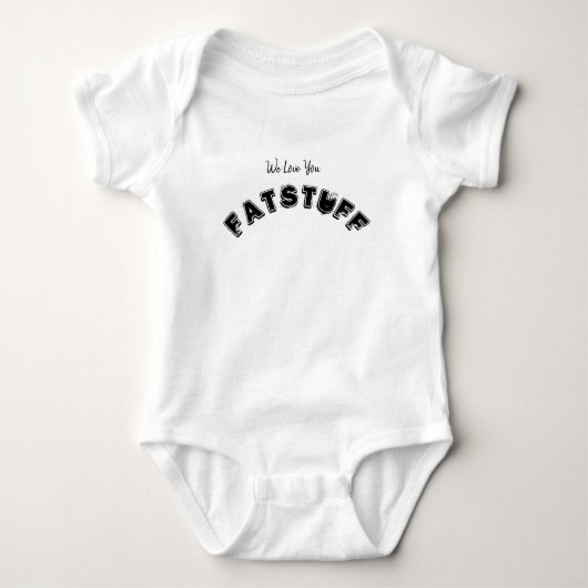 FAT STUFF Baby Jersey Bodysuit (Voorkant)