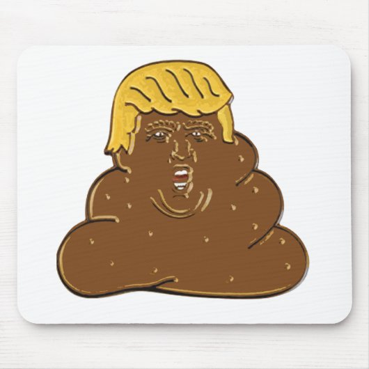 Fat Trump Emoji Poop Muismat (Voorkant)