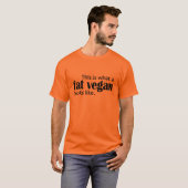 Fat Vegans (zwart) T-shirt (Voorkant volledig)