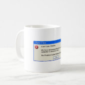 Fatale PEBKAC-fout Koffiemok (Voorkant links)