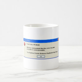 Fatale PEBKAC-fout Koffiemok