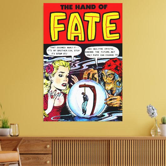 Fate the Witch Fortune Teller  Comics Canvas Afdruk (Insitu (Woonkamer))