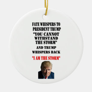 FATE WHISPERS AAN DE TRUMP VAN HET PRESIDENT KERAMISCH ORNAMENT